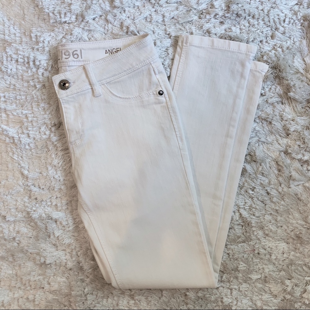 DL1961 Angel Skinny Ankle White Jeans - Size 26